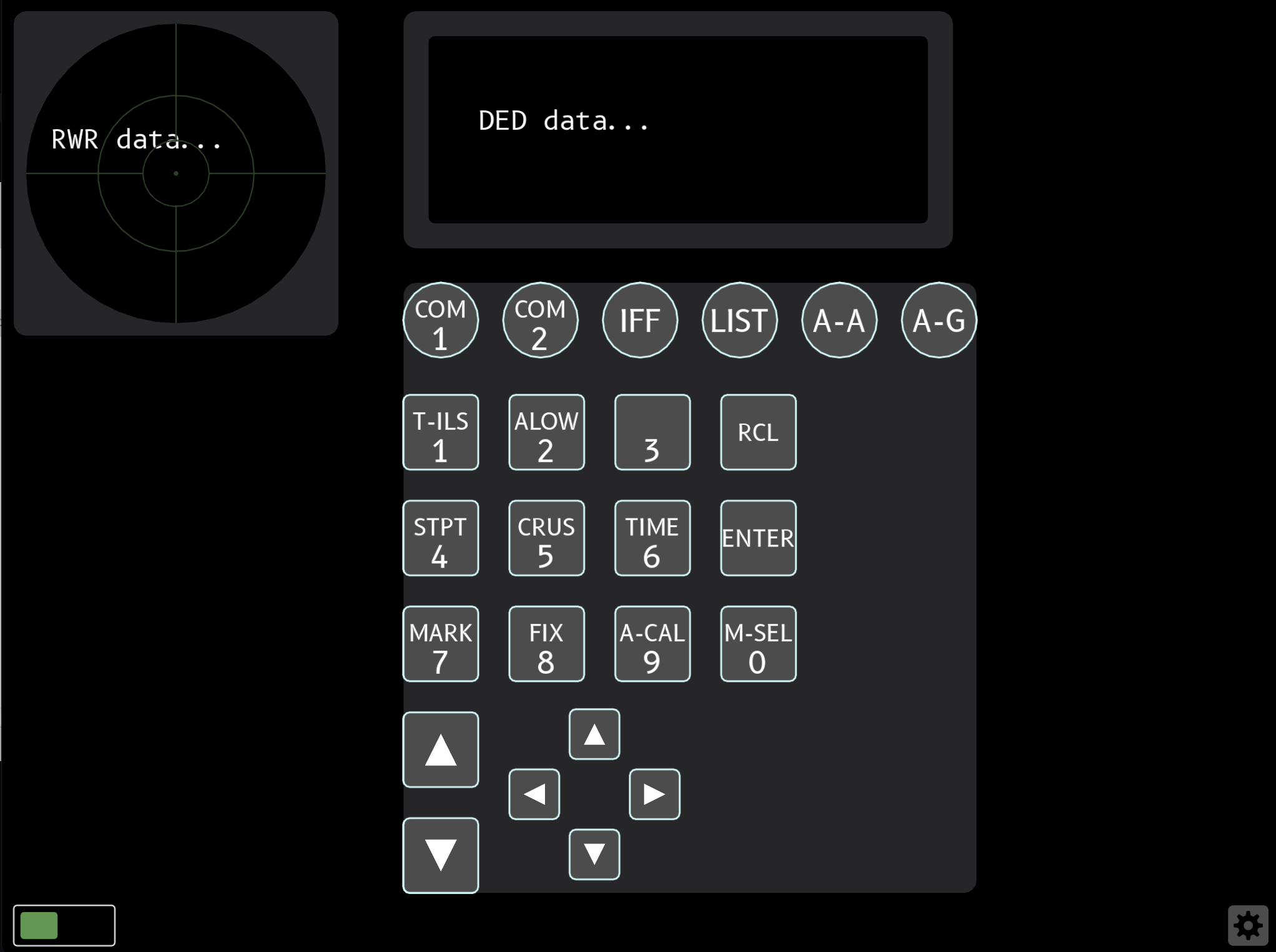 Screenshot showing the default layout ICP